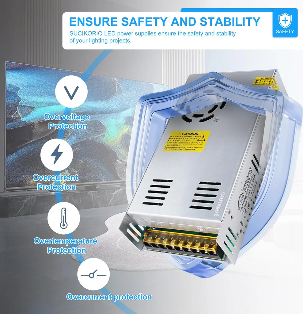 Bloc alimentation 24V 20A anti-scintillement pour système CCTV - 11
