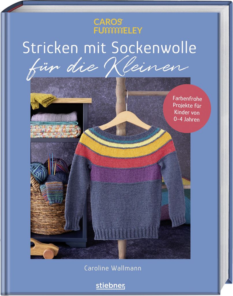 Stricken mit Sockenwolle für die Kleinen