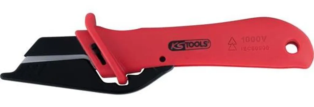 Couteau pour câbles KS TOOLS anti-coupure avec lame interchangeable