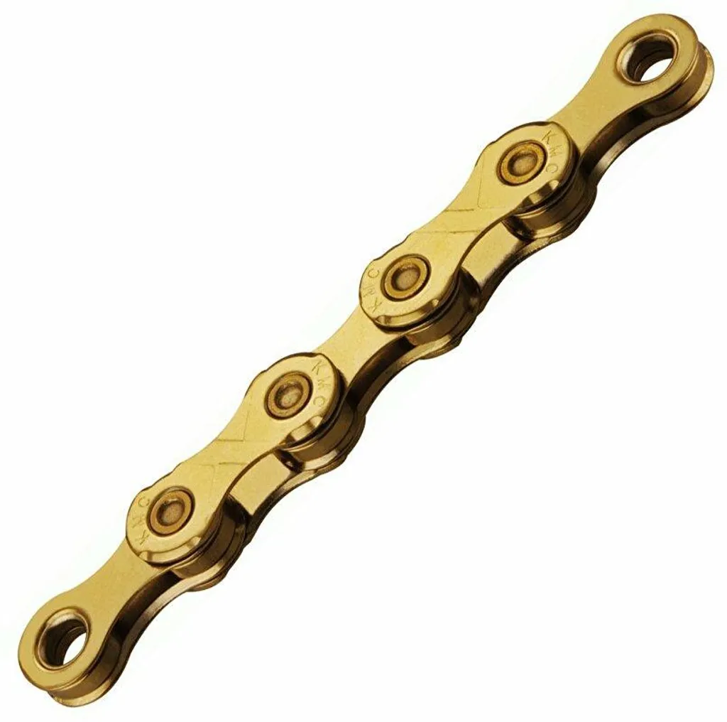 Chaîne de transmission 12V KMC X12 Or 126 maillons pour VTT et Route