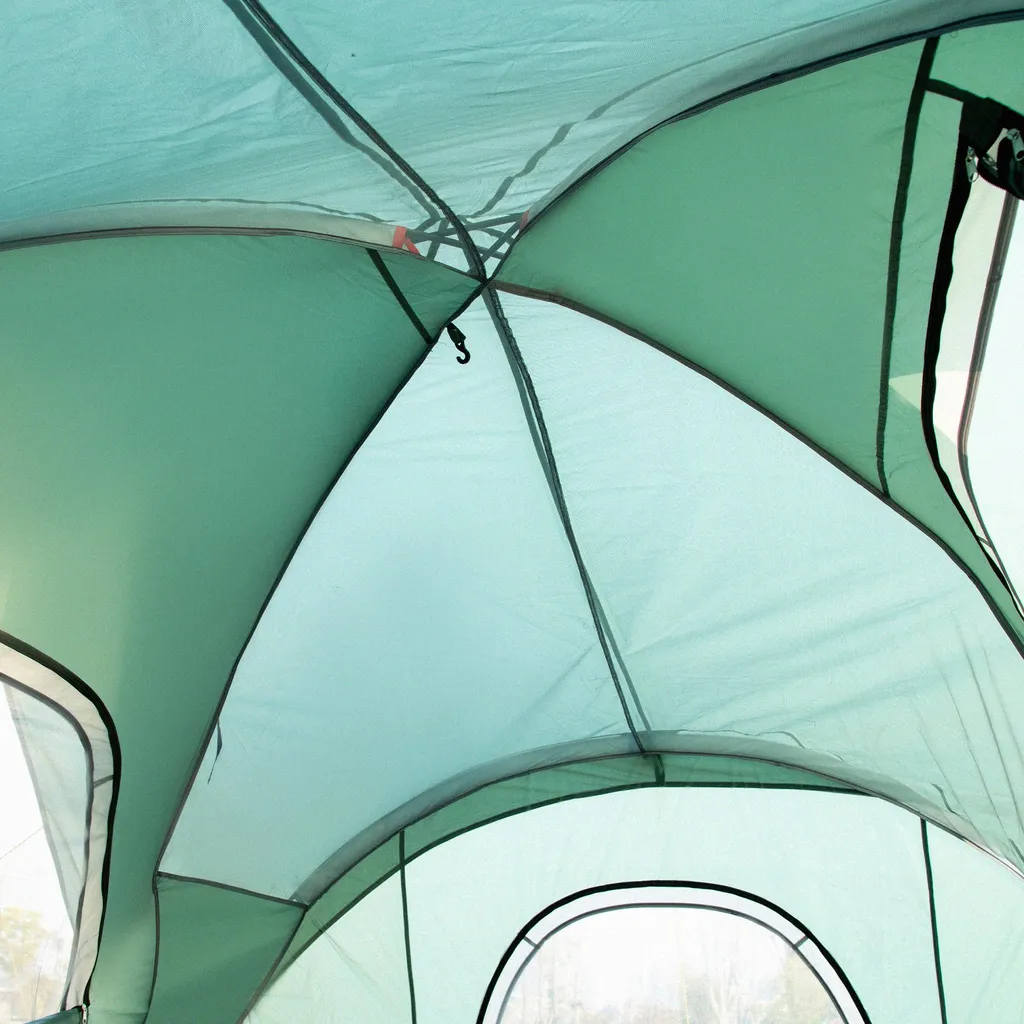 Tente de camping 5 places 4,55m en polyester avec structure renforcée