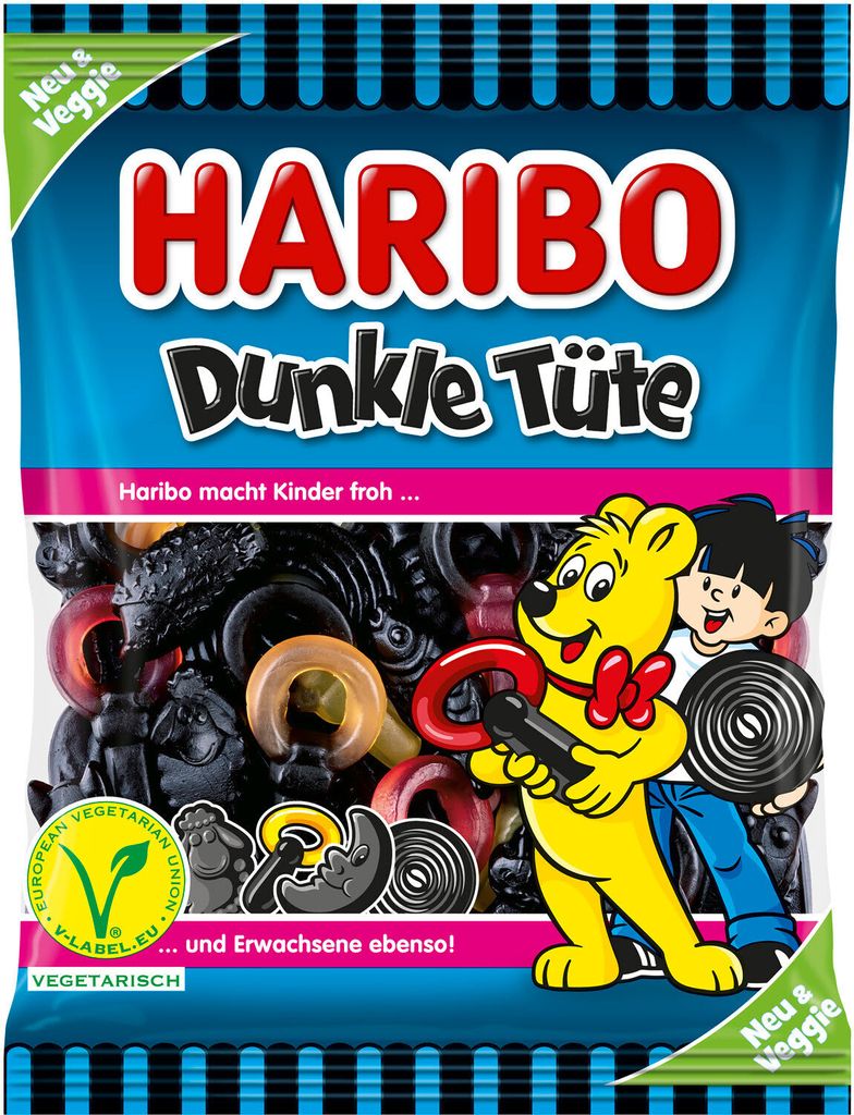 Haribo cono scuro mix di verdure liquirizia gomma parziale Immagine del prodotto 