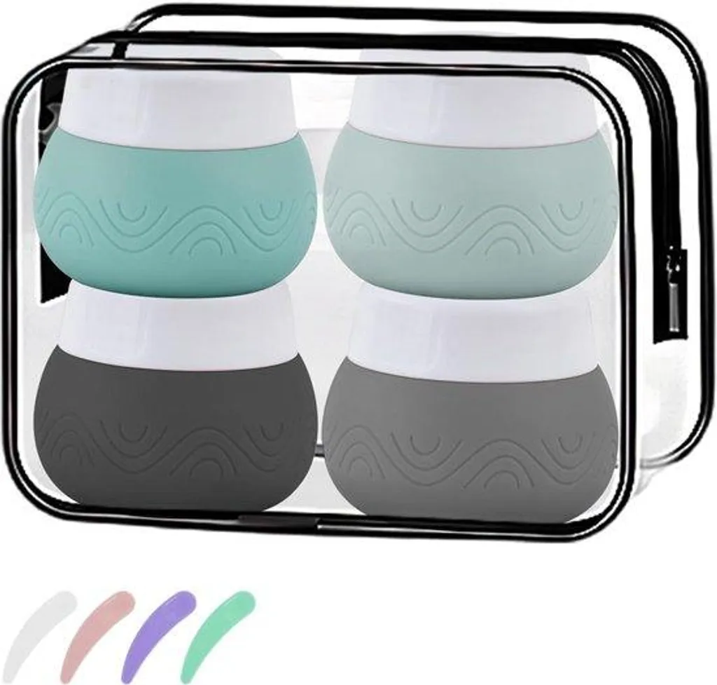 Finies les Fuites en Valise avec nos Flacons de Voyage en Silicone