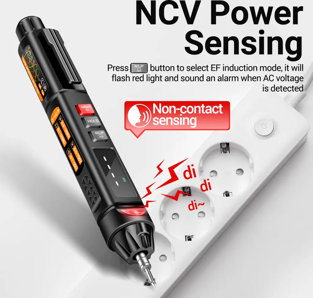 ANENG A3009 Mini Multimètre Stylo 6000 Points avec Diffusion Vocale