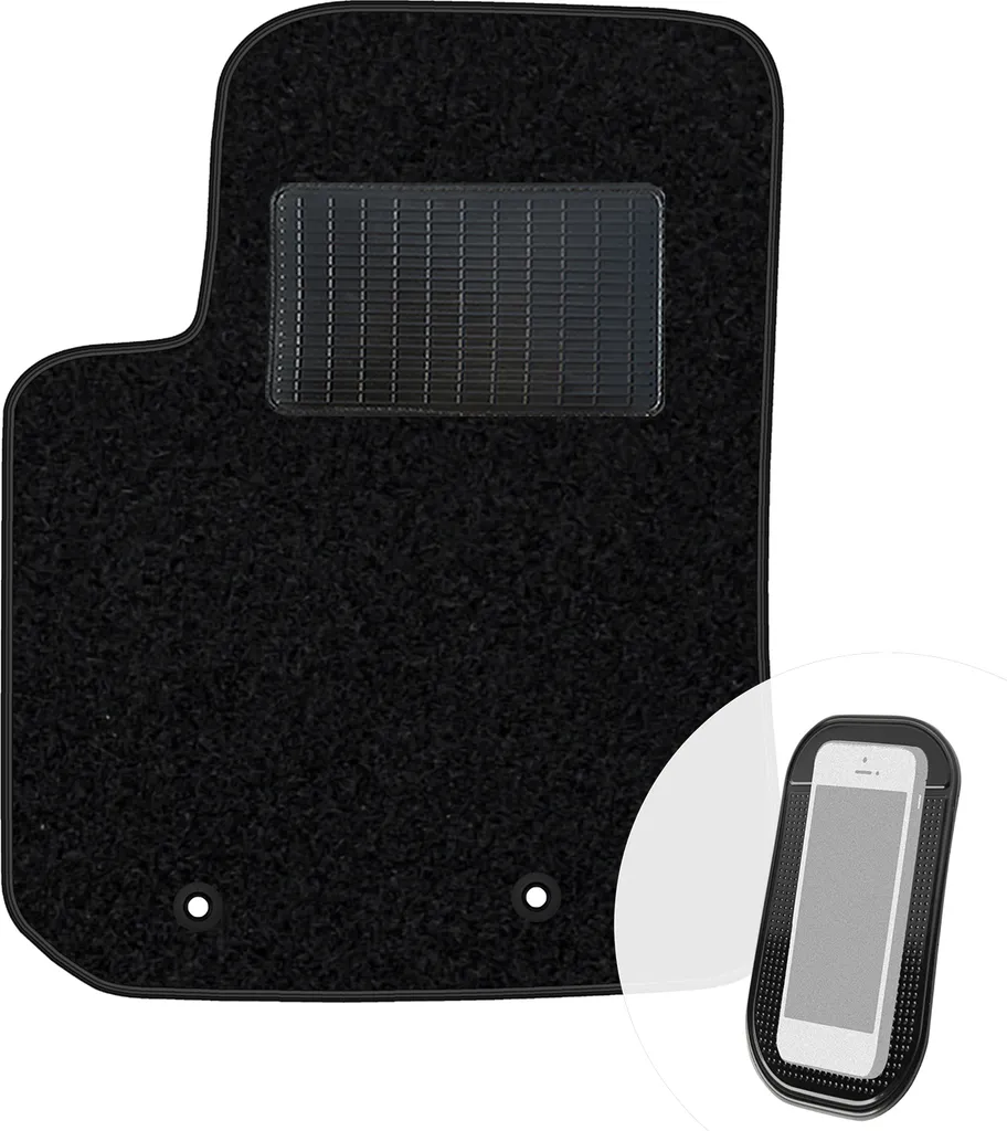 Tappetino Nero Kia Picanto 2011-2017 | Rinforzato moto-MOLTICO