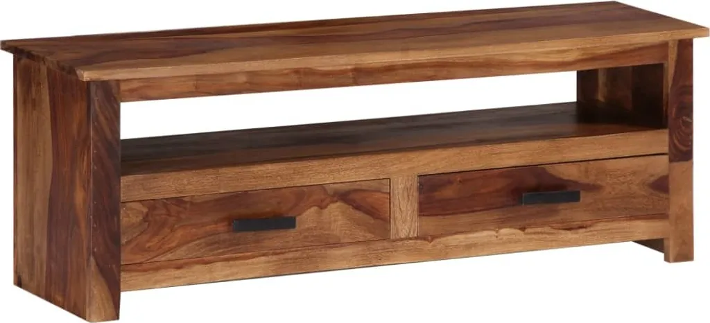 Meuble TV The Living Store 118x30x40 cm en bois massif de palissandre