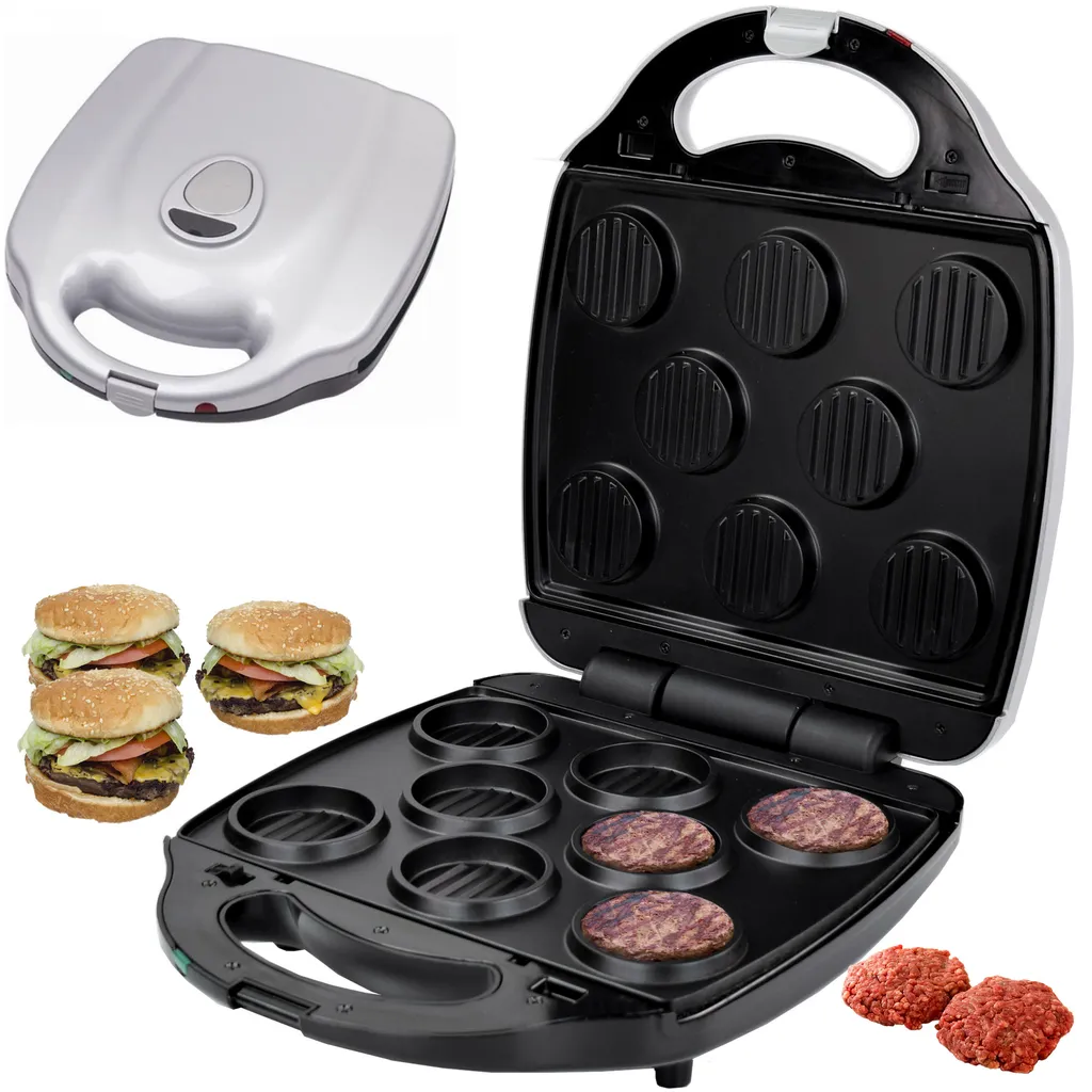 Appareil à Hamburger XXL Syntrox ZN-2000W Grill Viande Plaques Amovibles