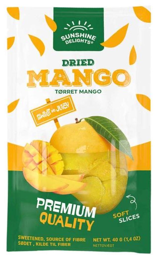 Sunshine Delights Dried Mango 40g Produktbild 