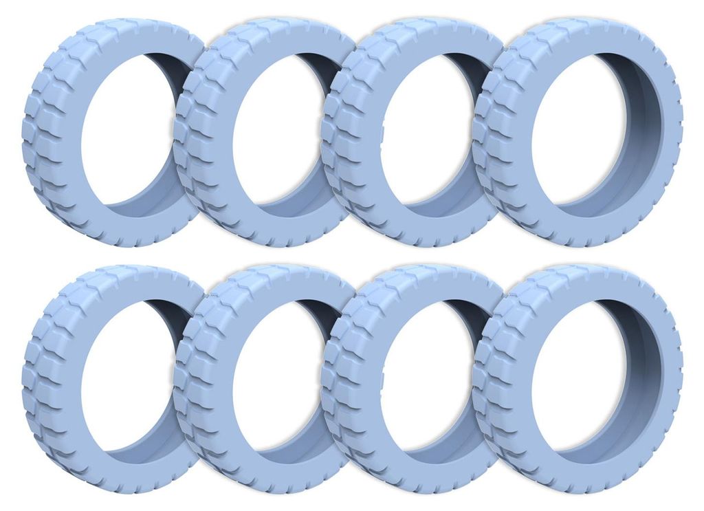 8-teiliges Set Silikon-Rollenschutzhüllen für Koffer mit 8 Rollen – Kratzfest, geräuschdämpfend – Schutzhüllen für Handgepäckkoffer – ...