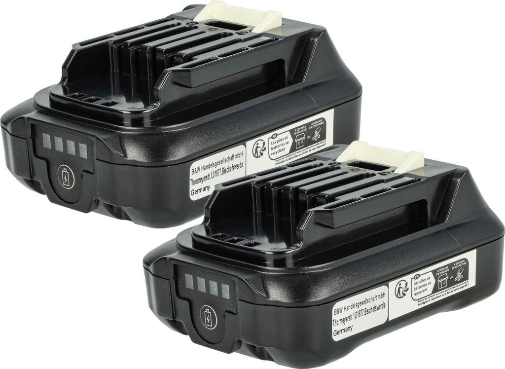 vhbw 2x Akku Ersatz für Makita 197396-9, 197402-0, Produktbild 