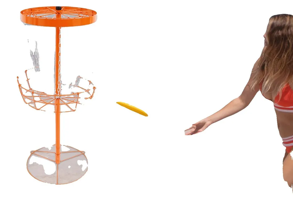 Panier Disc Golf en Fer 24 Chaînes - Structure Légère et Résistante