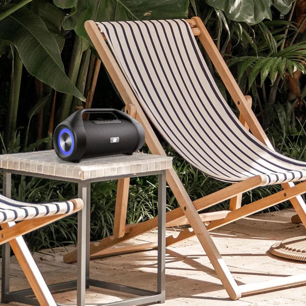 Haut-parleur Bluetooth portable Caliber avec lumières LED intégrées - 2