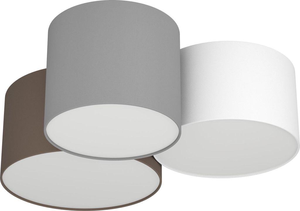 EGLO Deckenlampe Pastore, Textil Deckenleuchte mit 3 runden Produktbild 