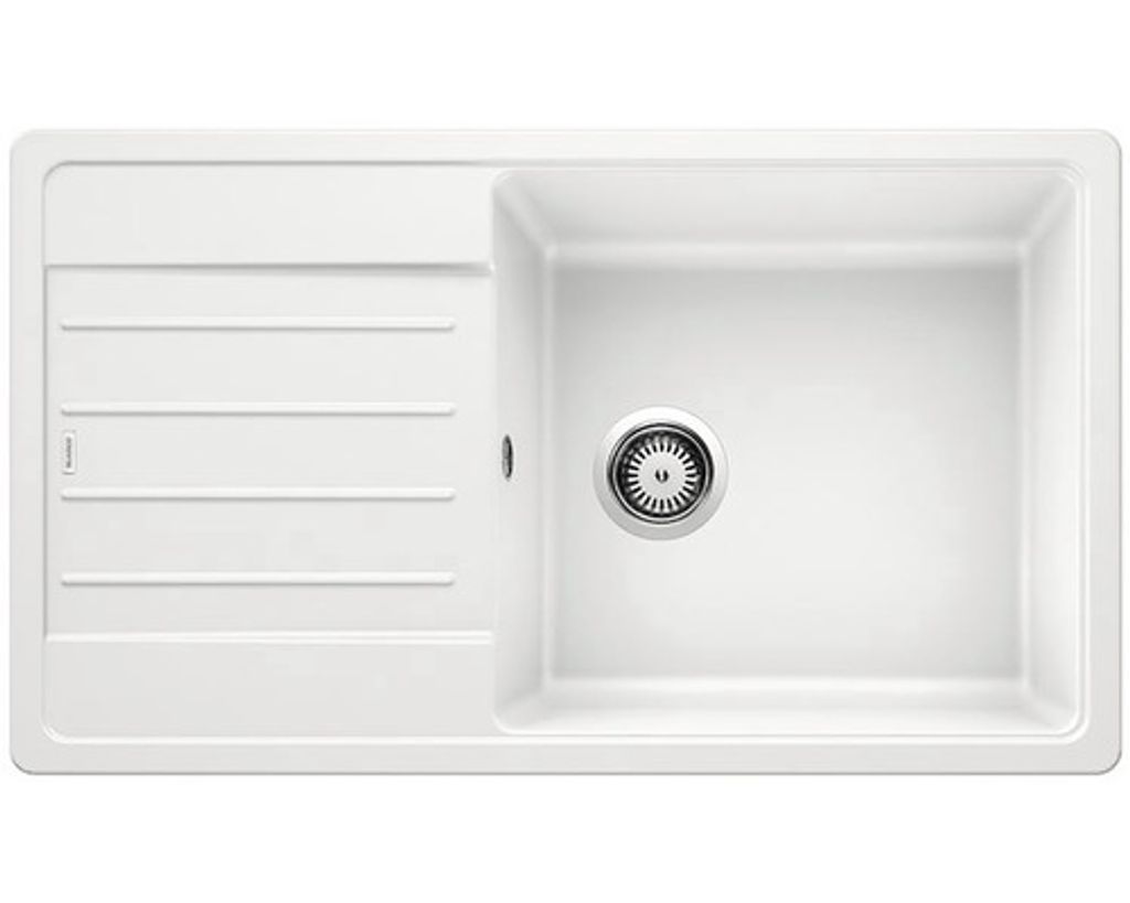 BLANCO LEGRA XL 6 S, SILGRANIT, weiß, ohne Ablauffernbedienung, reversibel, 600 mm Untermaß, Schrankwaschbecken, Rechteckig, Silgranit, Weiß, 1 ...