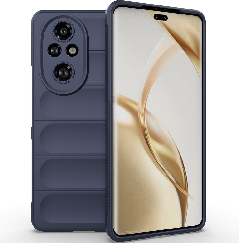 Handyhülle für Honor 200 Pro Weich TPU Silikon Stossfest Anti-rutsch Hülle Dunkelblau