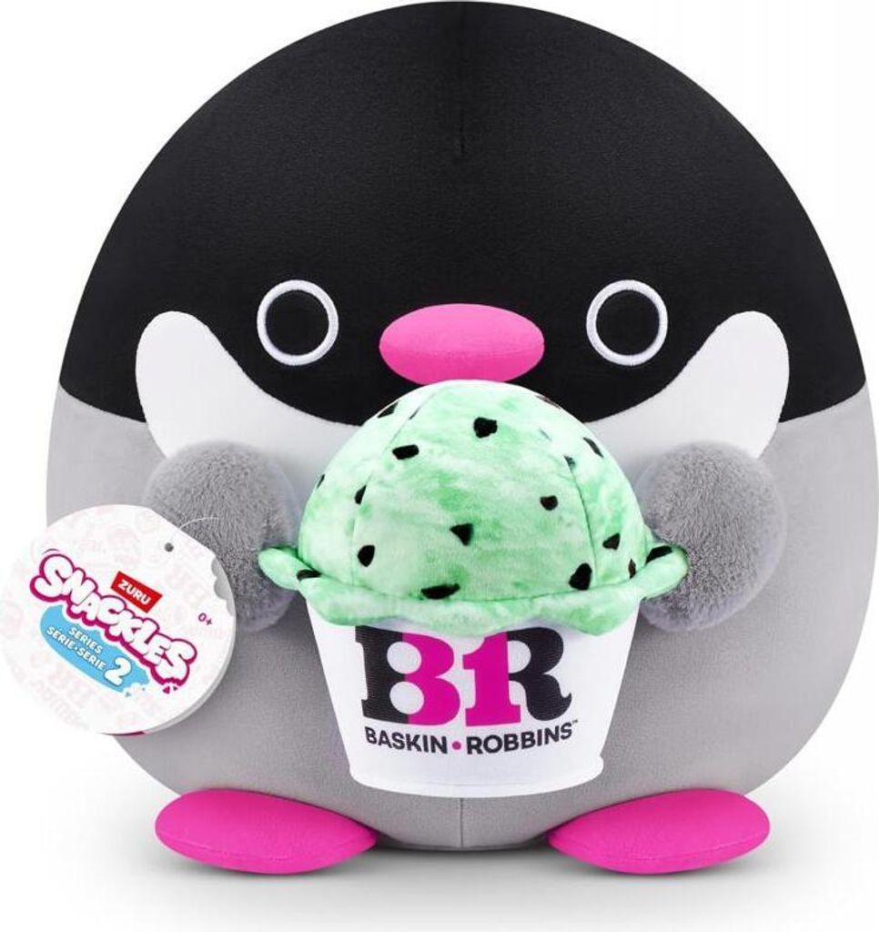 Zuru Snackles Pinguin Baskin Robbin Snackle Stofftier mit Produktbild 