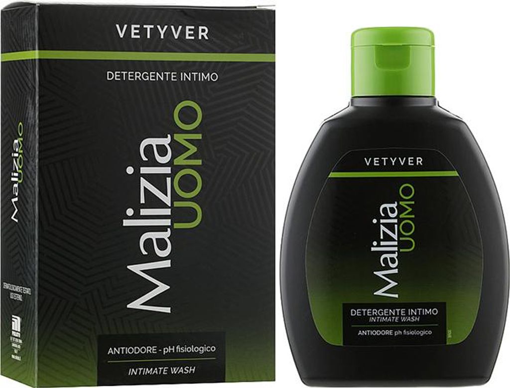 MALIZIA Uomo Vetyver Antiodore Intimhygienegel - pH-Wert Produktbild 