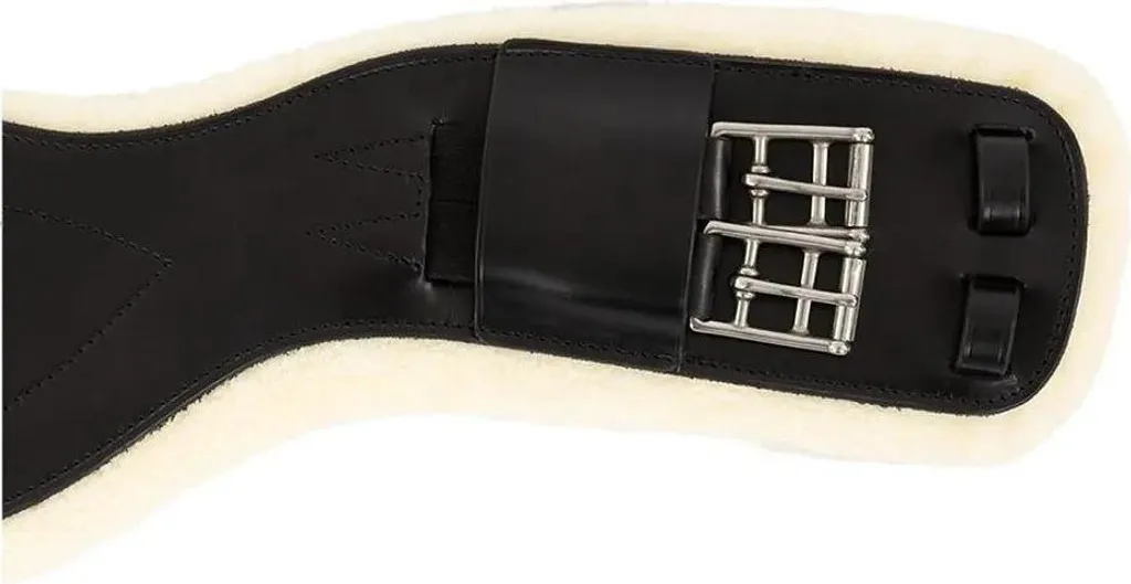 Anky Ats22001 Sangle anatomique de dressage fourrure douce Noir 60 cm