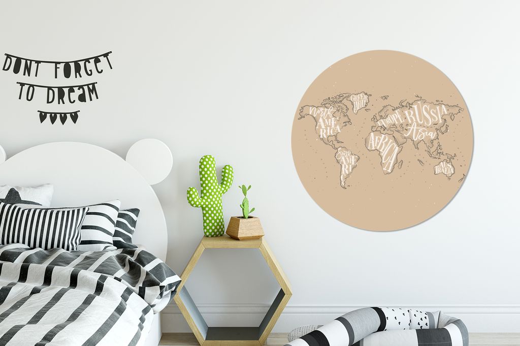 MuchoWow - Wand-Kreis - Wohnzimmer - Bild - Runde - Wanddeko - Dibond - Kunstdrucke