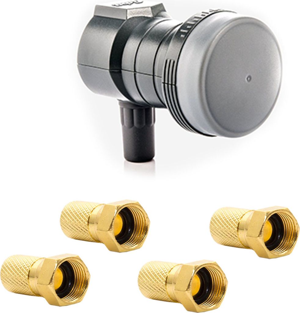Fuba DEK 117 Single LNB mit 4 F-Stecker für ein Teilnehmer