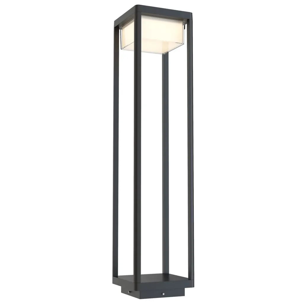 Lampadaire d'extérieur LED noir 80 cm en alu - Design moderne et étanche