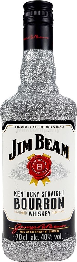 Jim Beam Bourbon Whiskey 0,7l 700ml (40% Vol)  Bling Bling Produktbild 