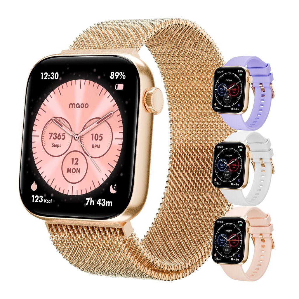 Maoo ProWatch, AMOLED Smartwatch, Roségold, Damen und Produktbild 