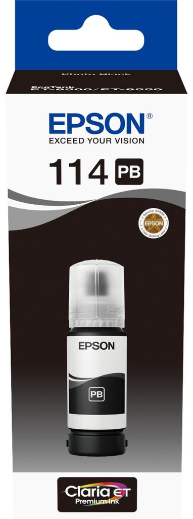 Epson EcoTank Photo schwarz T 114 70 ml               T Produktbild 