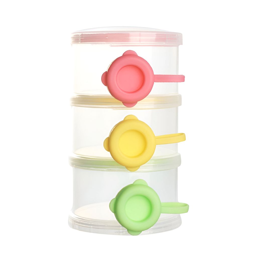 VP Santé, 3-stufige Dosierungsbox für Milchpulver oder Babynahrung, Transparent