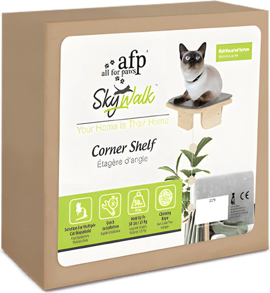 Mensola per Gatti AFP Skywalk - Crea un Rifugio ad Angolo Elegante