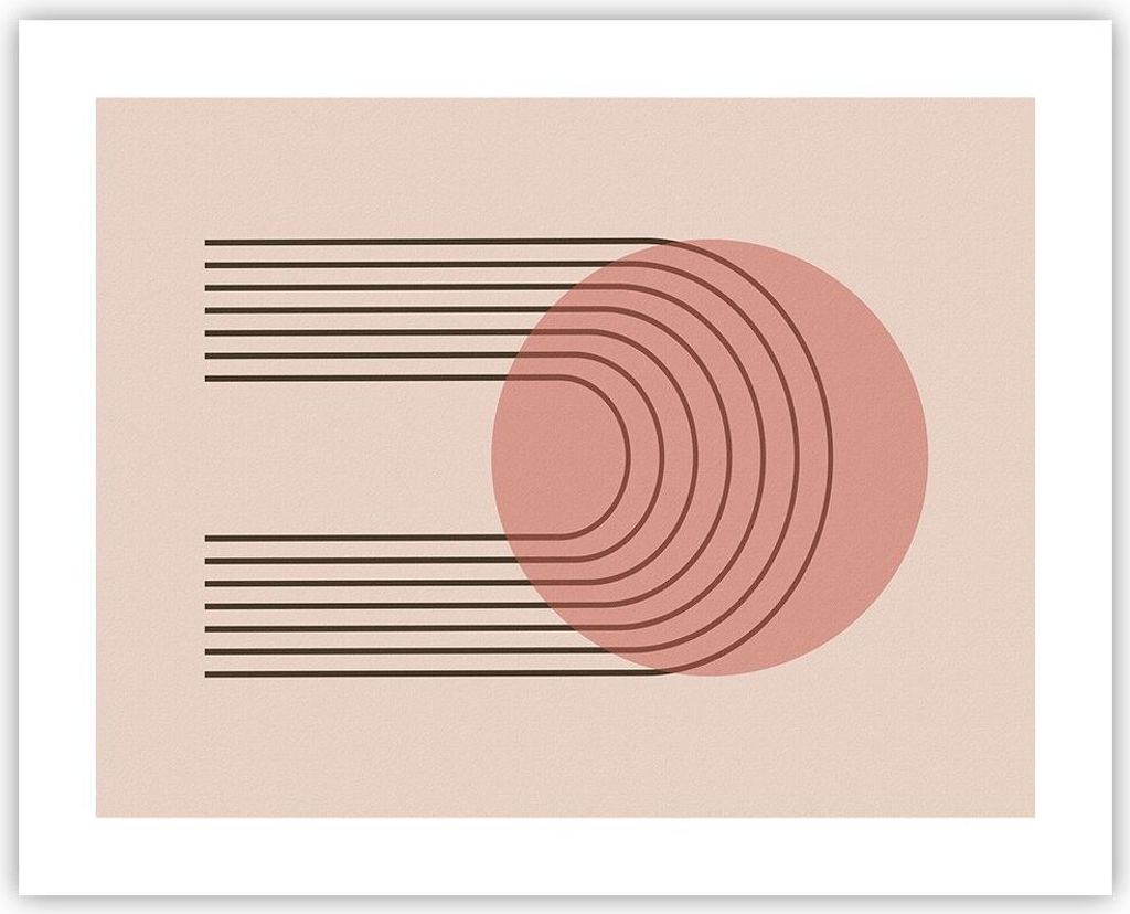 Poster - Poster ohne Rahmen - Abstraktion Minimalismus Kreide - 50x40 cm - Wand Bild - Wanddeko - Wandbilder - Kunstposter - Wandposter - Bilder - ...