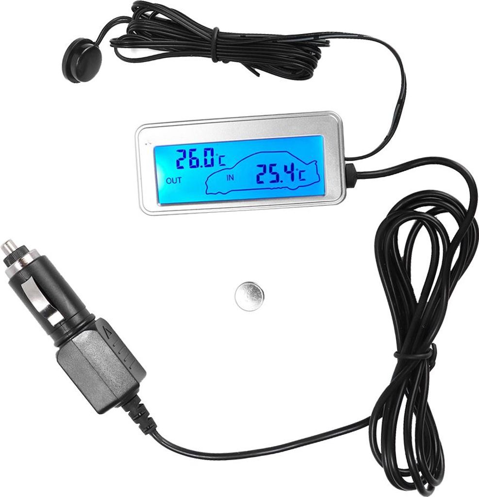 Car Digital 12V LCD -Display in der Inneneinheit im Freien Thermometermesser Temperaturmesser