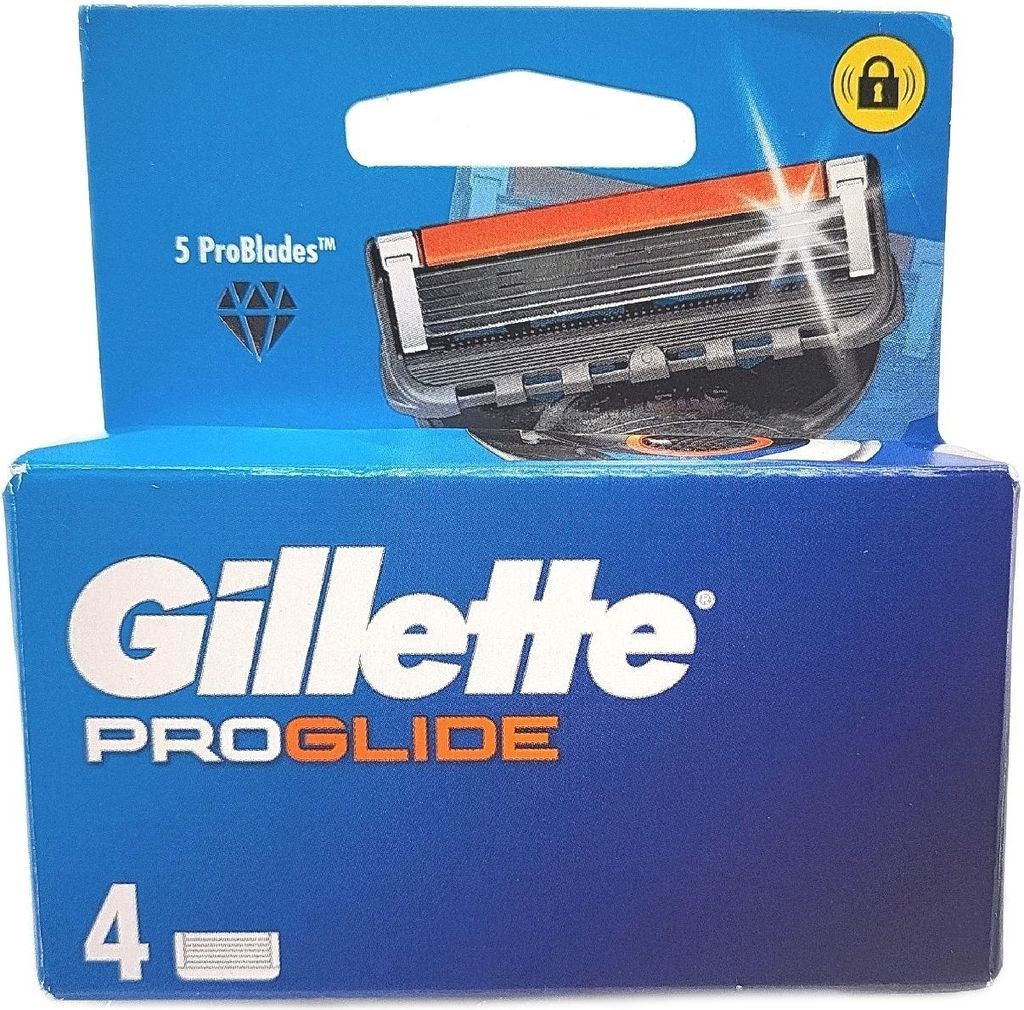Gillette ProGlide Rasierklingen Ersatzteile Männer 4 Klingen Rasierer Rasur; Perfekt