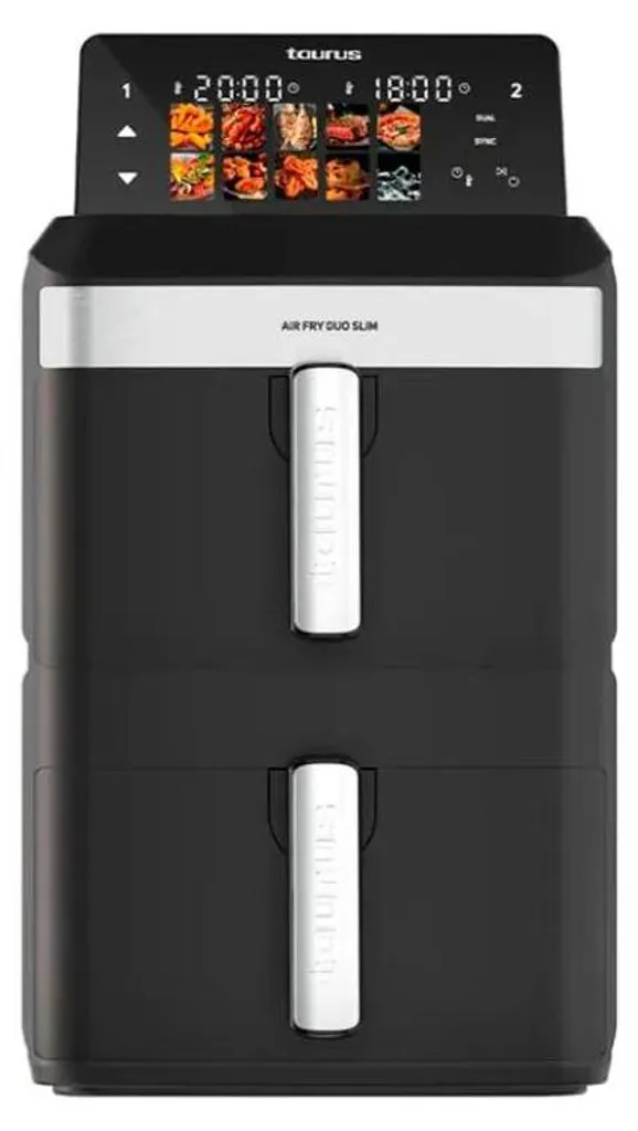 Friteuse sans huile TAURUS Air Duo Slim pour cuisiner deux plats à la fois