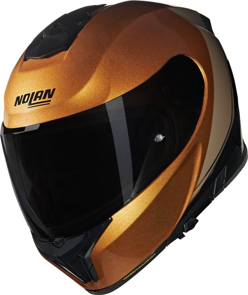 Nolan N80-8 Verniciatura Speciale N-Com Helm, schwarz/ocker, 2XL (64)