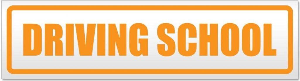 Kiwistar Driving School Magnetschild Schild magnetisch - 20cm Orange - Magnetfolie für Auto PKW Kfz