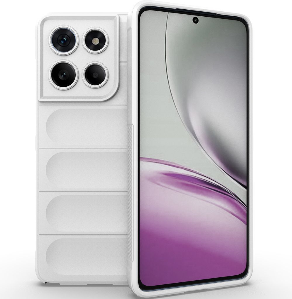 Handyhülle für Motorola Edge 60 Stylus Weich TPU Silikon Stossfest Anti-rutsch Hülle Weiß