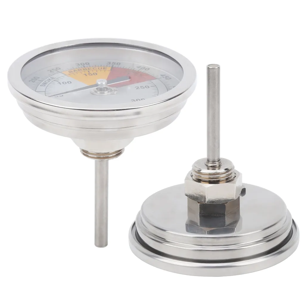 Termometro Analogico Inox 1/2 NPT 0-300 Gradi per Forni e Barbecue - 6