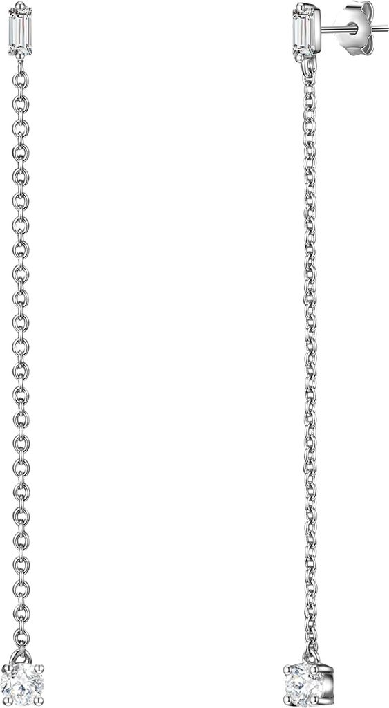 Ohrhänger Sterling Silber Zirkonia weiß