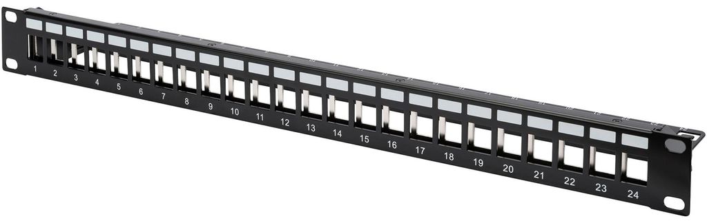 Digitus Modulares Patch Panel, 24-Port, Rackeinbau, 1U, Produktbild 