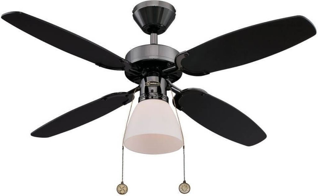 Westinghouse Deckenventilator Capitol Gun Metal 105 cm mit Beleuchtung und Zugschaltern