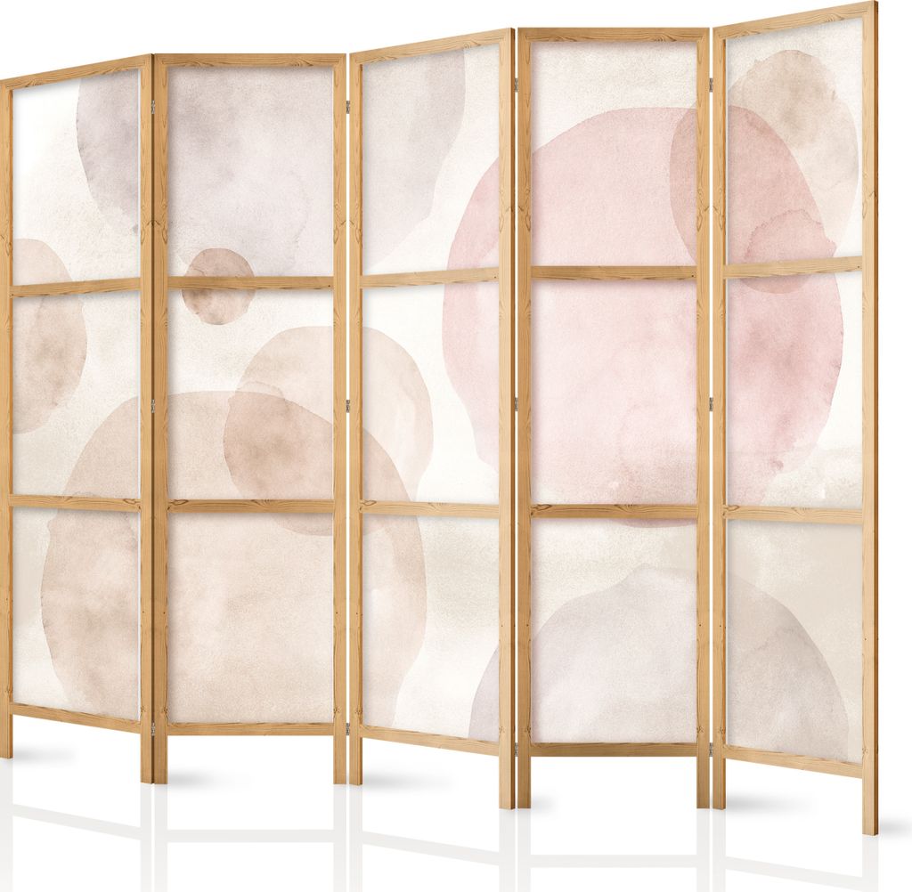 Ekran 225x172 cm 5-częściowy jednostronny elegancki ekran Zdjęcie produktu 
