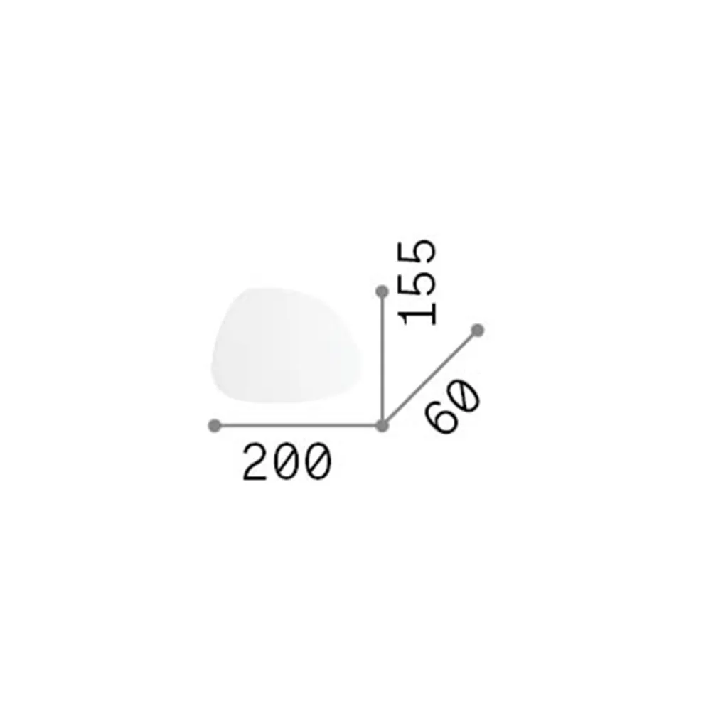 Applique moderne Peggy Blanc en aluminium 10,5W 3000K lumière chaude