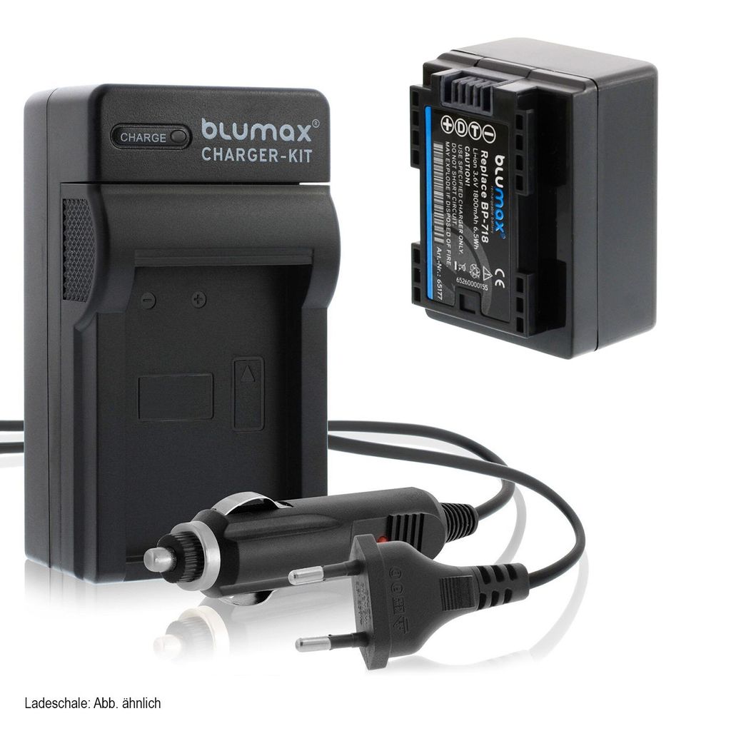 1x Akku + Lader für Canon BP-718 M52 M56 M506 R37 R38 R306  Produktbild 