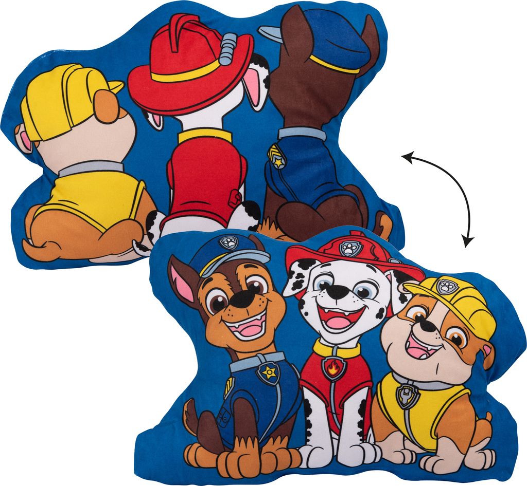 Paw Patrol Kissen – Paw Boy - Plüsch Dekokissen Kopfkissen 37 x 26 cm