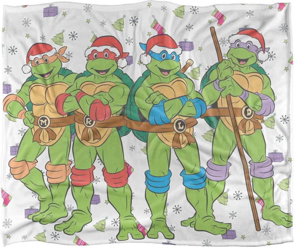 TMNT - Helden Decke, Seidig, Weihnachten, Supersoft TV24870 (152 cm x 127 cm) (Bunt)