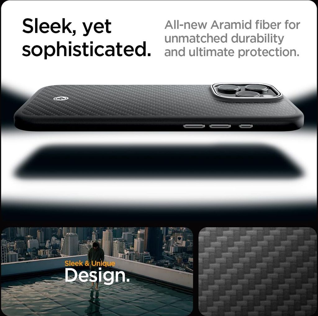 Spigen dla iPhone 16 Pro Case [Kevlar 1500D Protection] Zdjęcie produktu 4