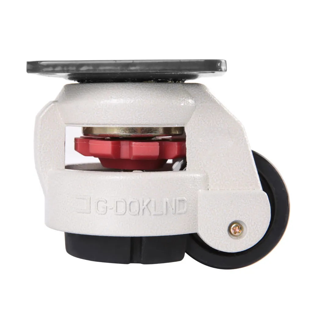 Roulette rétractable pour stabiliser une machine sur sol irrégulier - 3