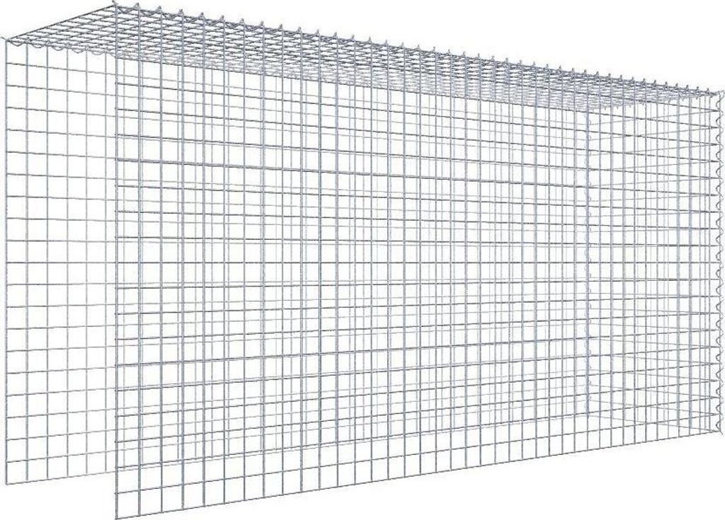 Anbaugabione Typ 4 200 cm x 100 cm x 50 cm (L x H x T), Maschenweite 5 cm x 5 cm, Spirale