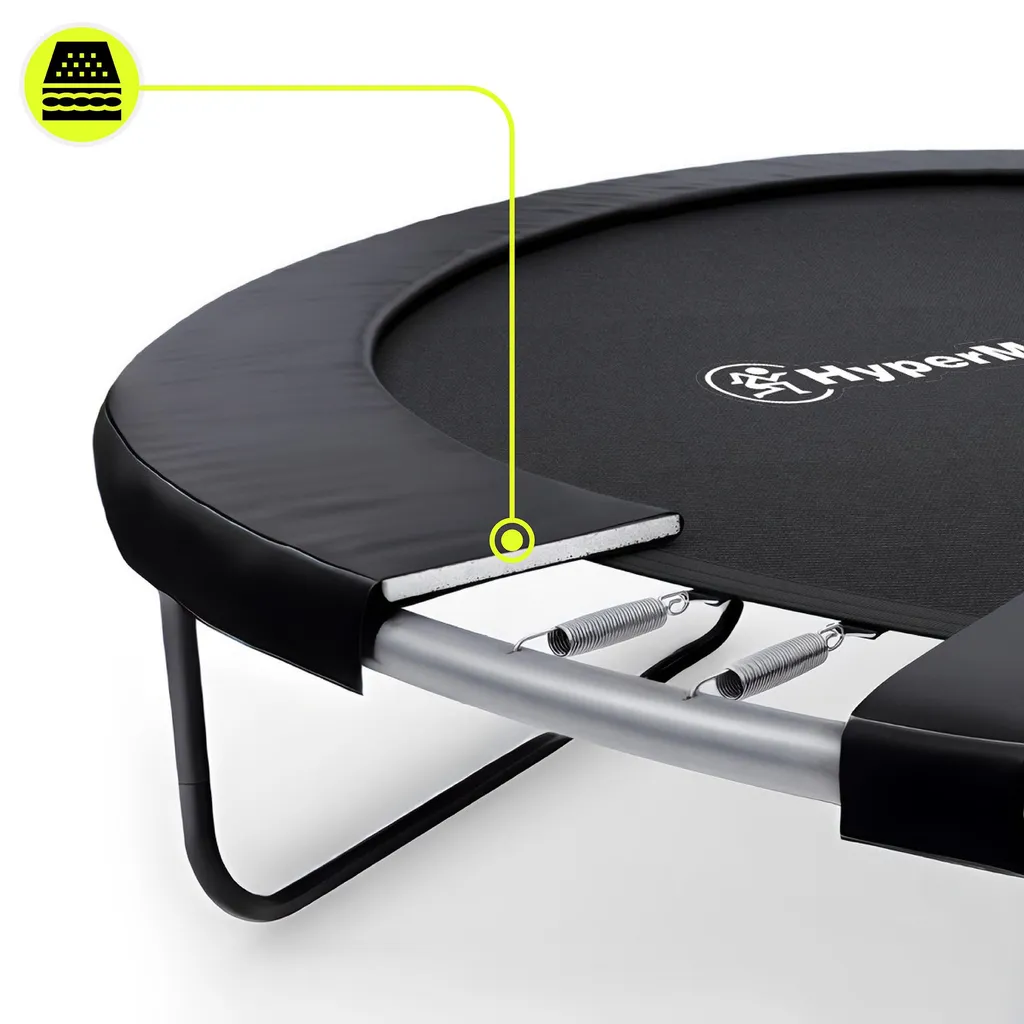 Trampoline 244 cm résistant aux intempéries avec structure en acier - 11